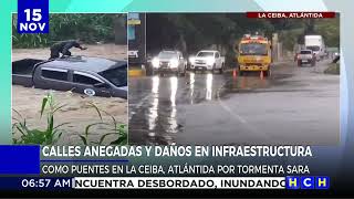 ¡Al tope de agua Calles de La Ceiba Honduras [upl. by Aneek]