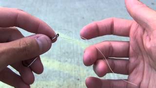 HD How to Tie a Palomar Knot with Fluorocarbon [upl. by Ellehs]