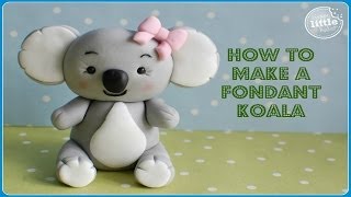 How ToFondant Koala Bear Tutorial [upl. by Sekoorb]