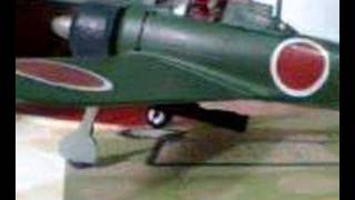 Japanese A6M5 Zero Startup ORIGINAL Sakae 14cylinder Engine [upl. by Adnolay]