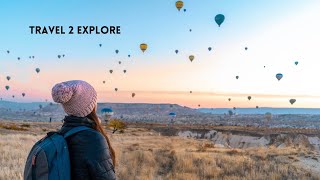 Cappadocia Turkey Hot Air Balloon WITH Drone turkey travel cappadocia [upl. by Gracye]