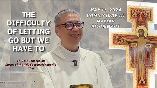 Day 11THE DIFFICULTY OF LETTING GO BUT WE HAVE TO  Homily by Fr Dave Concepcion on May 12 2024 [upl. by Loftus]