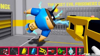 Playing with ITEMS BARRYS PRISON RUN UPGRADE HARD MODE Roblox obby [upl. by Tiga]