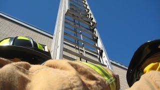 Raising a 35 Foot Extension Ladder in 312 [upl. by Nivlen]