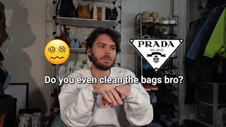 Switching into my crusty dusty Prada bag 😷 [upl. by Irap]