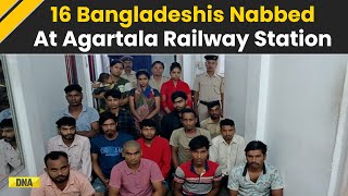 Tripura 16 Bangladeshi Nationals Including Touts Arrested At Agartala Railway Station [upl. by Esya]