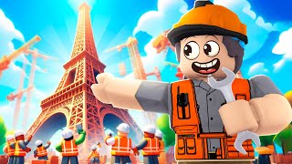 I HIRE 100 BUILDERS TO BUILD THE BIGGEST BUILDING  Roblox  Building Architect [upl. by Terpstra244]