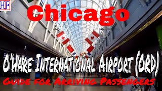 Chicago O’Hare International Airport ORD – Arrivals Ground Transport and ‘L’ train to Downtown [upl. by Lavena]