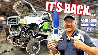 10000 Budget Diesel Truck Must Be Able To Dyno Drag Race amp Burnout Poor Diesel Challenge Ep1 [upl. by Airetahs]