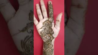 Beautiful front side Arabic mehndi designsimple front hand mehendi designlatest Arabic mehndi [upl. by Yllus]