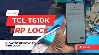 how to removed Tcl 40 es frp lock [upl. by Anoit]