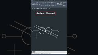 AutocCAD Electrical PracticeTherrmal Switch autocad autocadelectrical switch thermal [upl. by Leirad6]