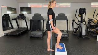 Phase 1 gait pattern  step tapping alternated exercise  Knee rehab [upl. by Grania]