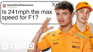 Lando Norris amp Oscar Piastri Answer Formula 1 Questions From Twitter  Tech Support  WIRED [upl. by Eedahs]