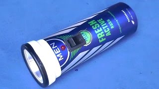 How to Make A TorchFlashlight Using Old Body Spray Bottles [upl. by Laurena]