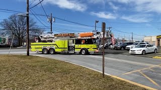 Avenel Fire Department Ladder Truck 525 Responding [upl. by Ginevra945]