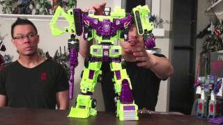 Combiners Wars Devastator Kitbash G1 and G2 Menasor Comparison  A3U Review S7 E4 [upl. by Ydurt954]