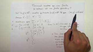 Comment montrer qu’une famille de vecteurs est une famille génératrice   mathématiques 2 [upl. by Ellicul]