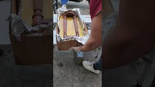 Make a Strip Tank for Furniture with Cardboard and Tinfoil furniturestripping furniturerestoration [upl. by Aidnac923]