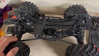 Losi LMT roller monster truck how to install the electronics and get it running [upl. by Anayhd]