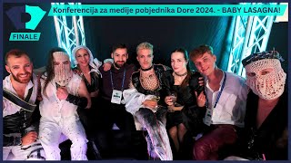 Konferencija za medije pobjednika Dore 2024  Baby Lasagna [upl. by Regen707]