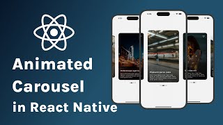 React Native Animated Carousel Tutorial  FlatList  Image Slider  Swiper [upl. by Zanas8]