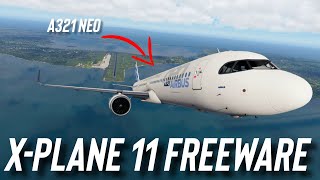 BEST A320 FREEWARE AIRCRAFT for XPlane 11 With 3D Cockpit MUSTHAVE Addon ULTRA REAL FOR FREE [upl. by Denbrook]