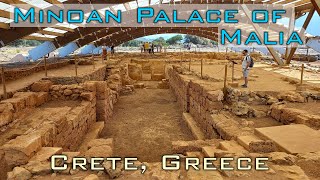 Malia Minoan Palace  Crete Greece  2023  27K HQ [upl. by Klemm873]