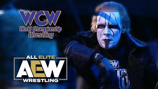 Sting AEW Debut With WCW Theme Song [upl. by Bouchier879]