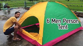 Camping Tent amp Sleeping Bag Price amp Review  WaterProof Test [upl. by Sdlonyer570]