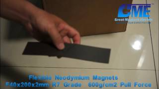 Super Flexible Neodymium Rare Earth Magnet Sheet [upl. by Greyso]