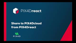 PIX4Dreact video tutorial 7  Share to PIX4Dcloud from PIX4Dreact [upl. by Akirahc]