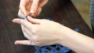 Crocheted Snowflake Edging  Crochet Tips amp Techniques [upl. by Drislane]