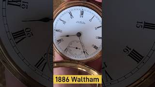 1886 Waltham Gold Pocket Watch watch [upl. by Sewoll]