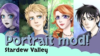 I made my own portrait mod for Stardew Valley [upl. by Nylqcaj]