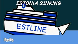 MS ESTONIA SINKING flipa Clip onueonue onueonue [upl. by Missie902]