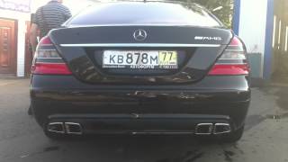 Mercedes W221 AMG 63 EXHAUST [upl. by Aritak]