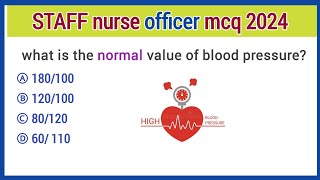 RRB staff nurse exam preparation 2024  mcq for Staff nurse  mcq for staff nurse officer  rrb 18 [upl. by Sukcirdor]