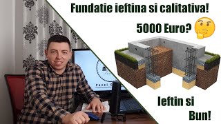 Cat costa fundatia unei casePretul materialelor si al manoperei [upl. by Kcirtapnaes]