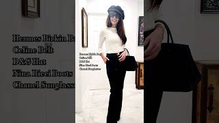 Quiet Luxury outfit dolceandgabbana chanel hermes birkinbag ninaricci celine trending howto [upl. by Acemat]