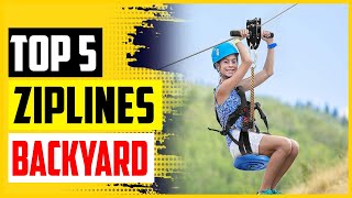 The 5 Best Ziplines For Backyard In 2022 [upl. by Siravat]