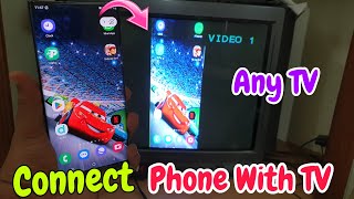 How to connect Mobile Phone with TV  How To Connect Android Phone To TV  Connect Phone with TV [upl. by Dacy]