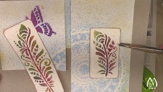 Stippling Journal Pages Cards Tags  Air Brush to Stipple  Crayola Air Marker Sprayer  Embellish [upl. by Daenis]