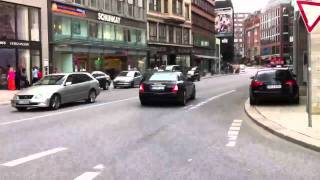 LOUD Maserati Quattroporte Sport GTS take off in Hamburg [upl. by Narok]