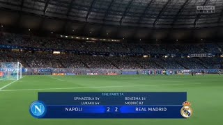 quarti di champions league Napoli vs RealMadrid finisce la favola napoli 2 a 2 il ritorno [upl. by Adnohr]