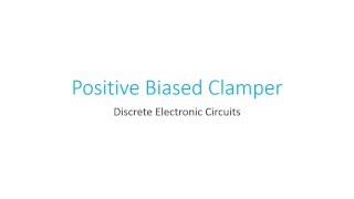 Positive biased clamper  Orcad Simulation [upl. by Aehs]