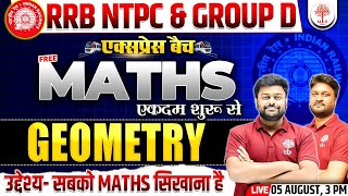 NTPC MATHS CLASSES 2024  NTPC MATHS  GROUP D MATHS  NTPC GROUP D MATHS GEOMETRY  NTPC MATH 2024 [upl. by Frankhouse]