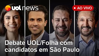 Debate UOLFolha ao vivo com candidatos à Prefeitura de São Paulo assista completo  UOL News [upl. by Alahsal303]