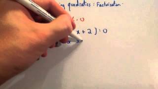 Solving Quadratics using Factorisation  Corbettmaths [upl. by Bibah959]