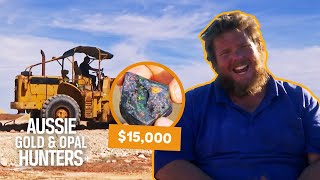 Mooka Boys Make 15000 From Concrete amp Seam Opals  Outback Opal Hunters [upl. by Nwahsauq]